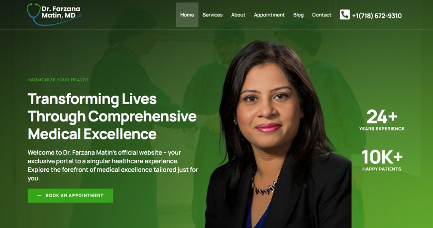 Dr. Farzana Matin’s Website